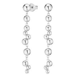 lange Ohrringe in Silber - Bubbly Pure