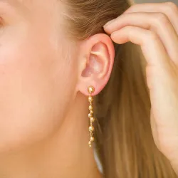 lange Ohrringe in vergoldetem Silber - Bubbly Pure