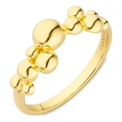 Kugel Ring aus vergoldetem Sterlingsilber - Bubbly Pure