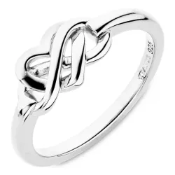 infinity Ring aus Silber - Amoré