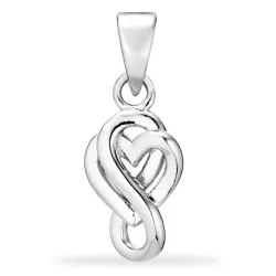 Herz infinity Anhänger aus Silber - Amoré