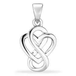 Herz infinity Anhänger aus Silber - Amoré