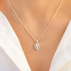 Herz infinity Anhänger aus Silber - Amoré