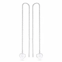 Herz Ohrhänger in Silber