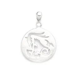Steinbock Sternzeichen Anhänger aus Silber