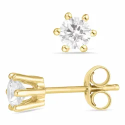 runden Ohrringe in 9 Karat Gold mit