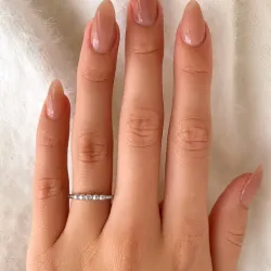 Elegant kugel ring aus silber