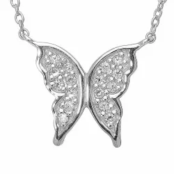 Schmetterling Halskette aus Silber und Anhänger aus Silber