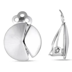 runden Ohrclips in Silber