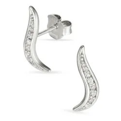 Zirkon Ohrringe in Silber