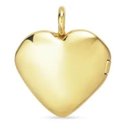 Herz Medaillon aus vergoldetem Sterlingsilber