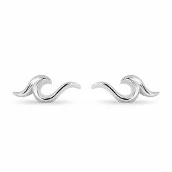 Kleiderbügel Ohrstecker in Silber