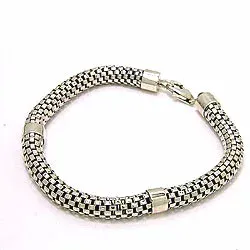Armband aus oxidiertem Sterlingsilber 22,0 cm x 7,0 mm