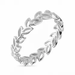 Blatt Ring aus Silber