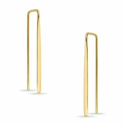 lange Ohrringe in vergoldetem Silber