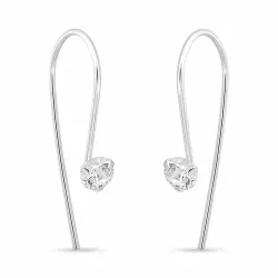 Zirkon Ohrhaken in Silber