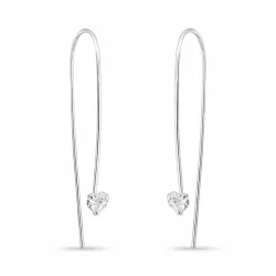 Zirkon Ohrhaken in Silber