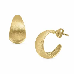 Halbkreolen in vergoldetem Silber