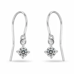 Zirkon Ohrhaken in Silber