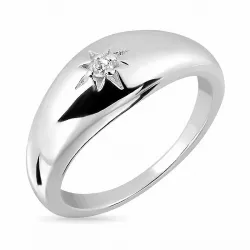 Stern Zirkon Ring aus Silber