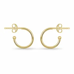 Halbkreolen in vergoldetem Sterlingsilber