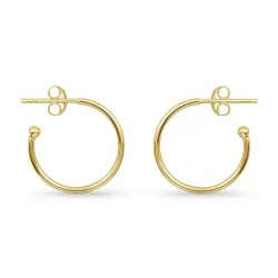 Halbkreolen in vergoldetem Sterlingsilber