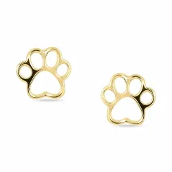 Pfote Ohrstecker in vergoldetem Silber - Little Ones