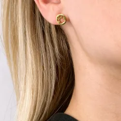 Pfote Ohrstecker in vergoldetem Silber - Little Ones