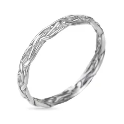 geflochtenes Ring aus Silber
