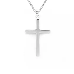 Kreuz Halskette aus Silber und Anhänger aus Silber