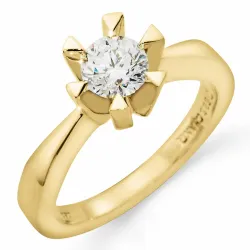 Diamant Ring in 14 Karat Gold 0,50 ct