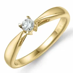 Kampagne - Diamant Ring in 14 Karat Gold 0,10 ct