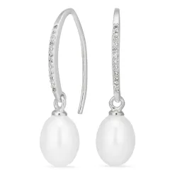 Perle Ohrringe in Silber