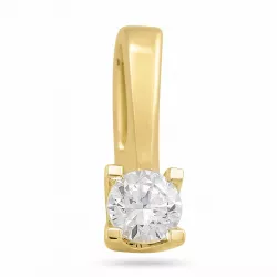 Diamant Solitäranhänger in 14 karat Gold 0,20 ct