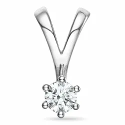 0,40 ct lab grown Diamant Solitäranhänger in 14 karat Weißgold 0,40 ct