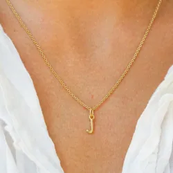 buchstab j Anhänger aus vergoldetem Sterlingsilber - My Letter