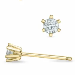 2 x 0,10 ct Kampagne - Diamant Ohrstecker in 14 Karat Gold mit Diamant 