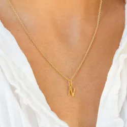 buchstab n Anhänger aus vergoldetem Sterlingsilber - My Letter