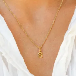 buchstab s Anhänger aus vergoldetem Sterlingsilber - My Letter