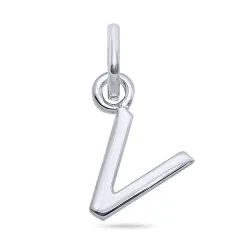 buchstab v Anhänger aus Silber - My Letter