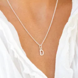 buchstab d Anhänger aus Silber - My Letter