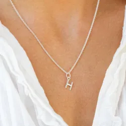 buchstab h Anhänger aus Silber - My Letter