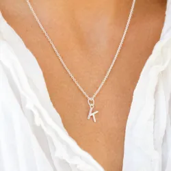 buchstab k Anhänger aus Silber - My Letter