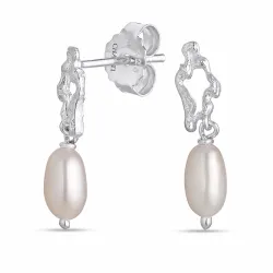 Perle Ohrringe in Silber - Lumé Etched