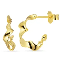 Halbkreolen in vergoldetem Sterlingsilber - Lumé Essence