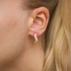 Zirkon Ohrringe in vergoldetem Silber - Lumé Illume