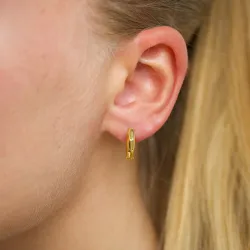 14 mm Kreole in vergoldetem Silber - Lumé Essence