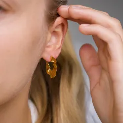 Halbkreolen in vergoldetem Silber - Lumé Essence