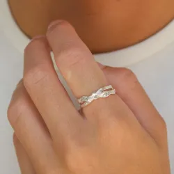 Zirkon Ring aus Silber - Lumé Etched