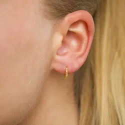 11,5 mm Kreole in vergoldetem Silber